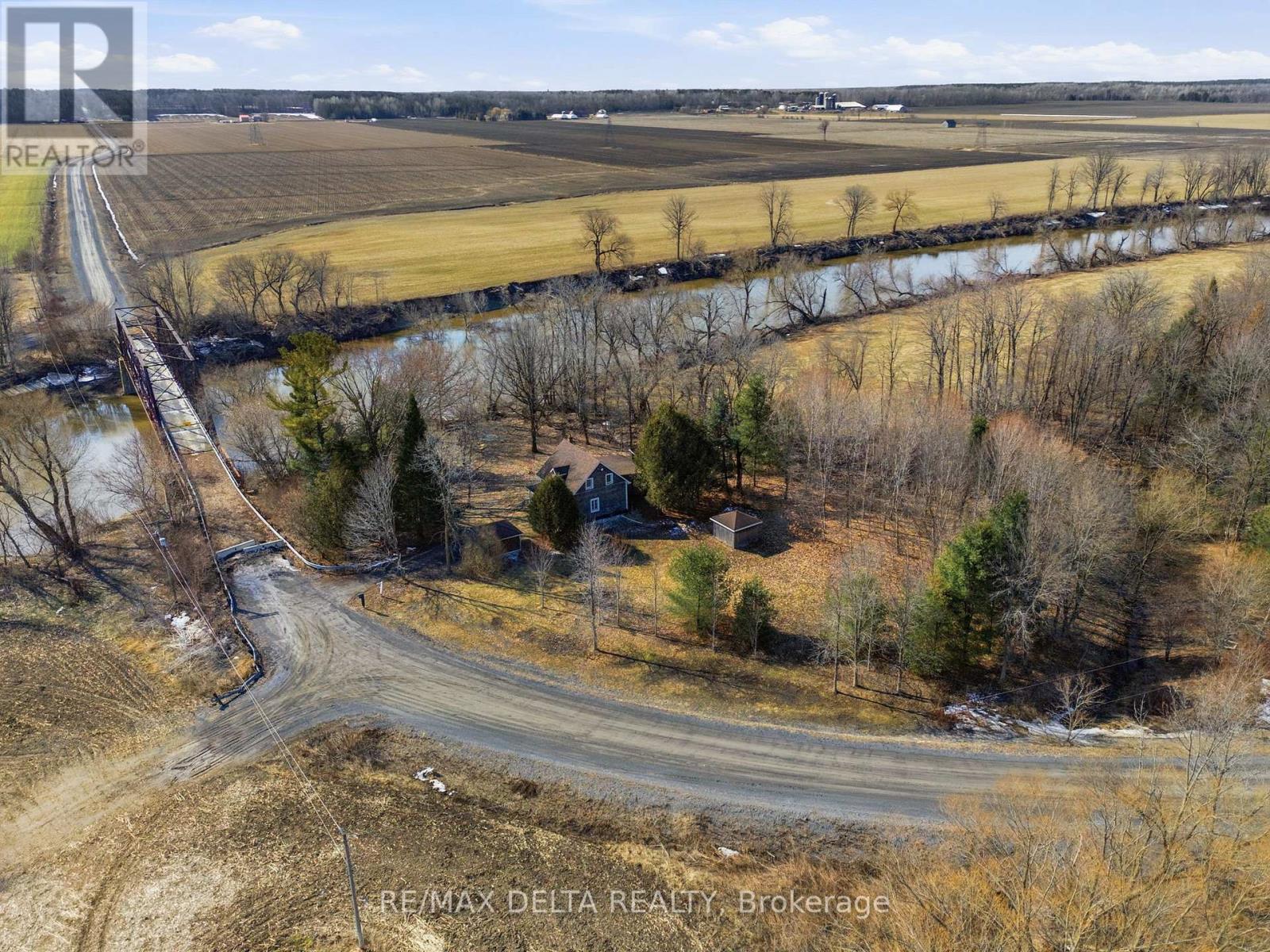 Aerial view. (Property on right).