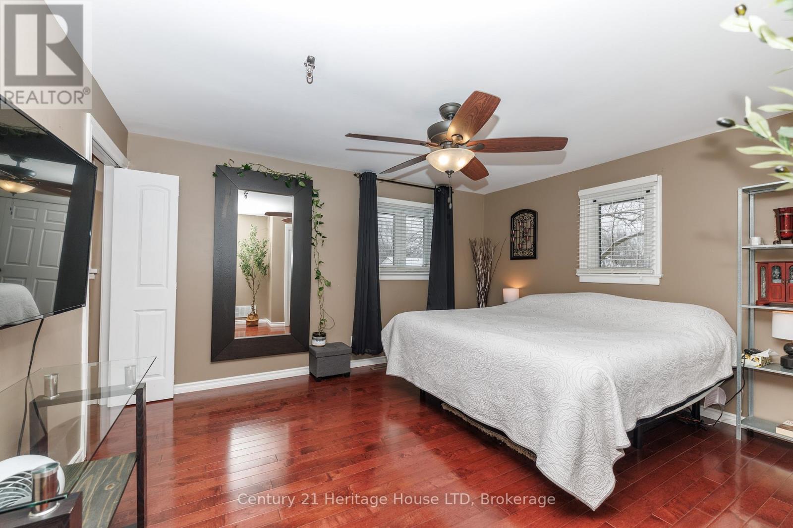 Main floor primary bedroom suite