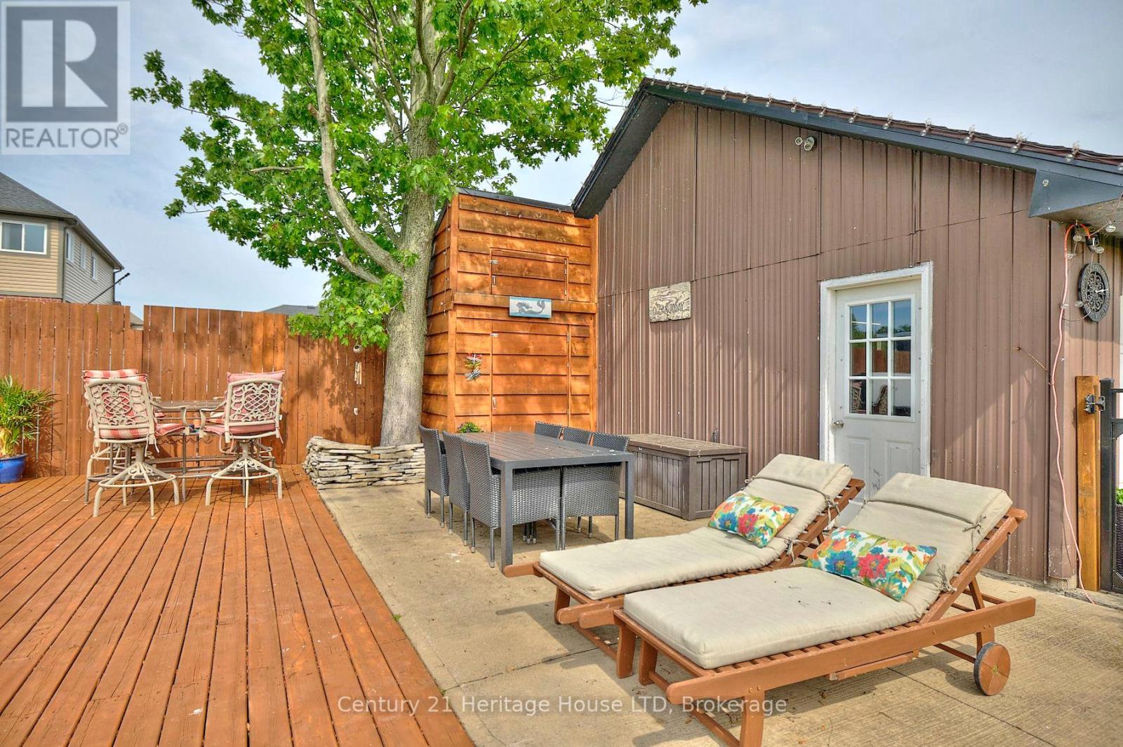 Fully fenced yard