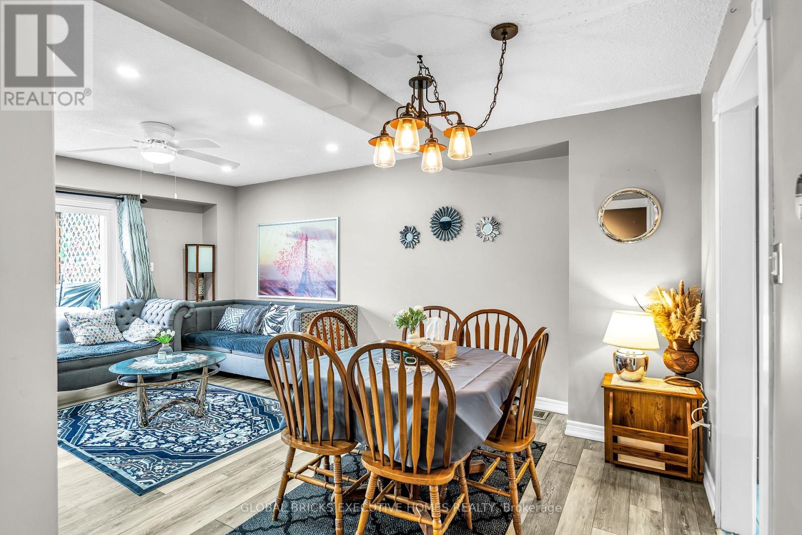 Open Concept Living & Dining Area