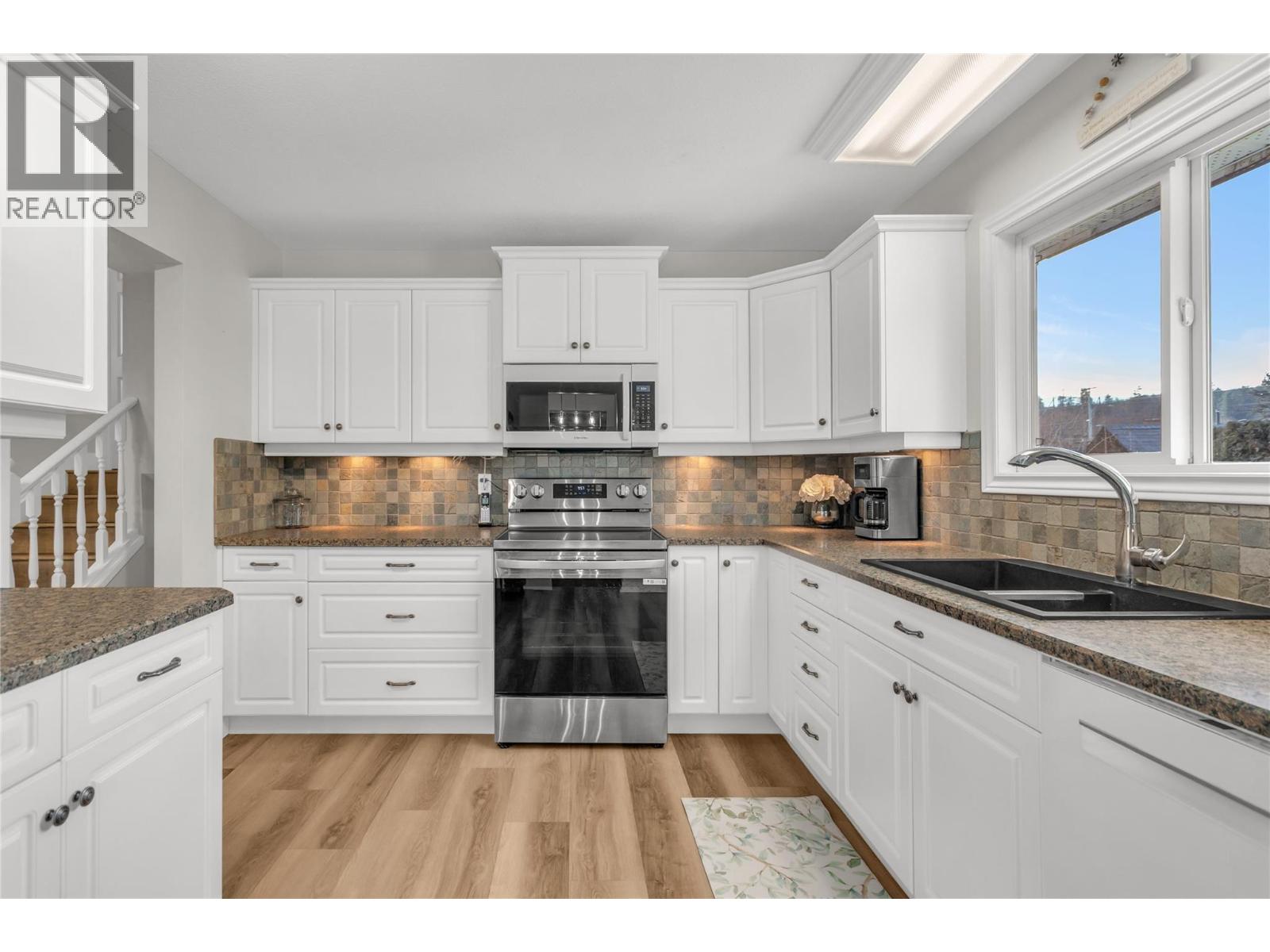 Bright kitchen with natural light