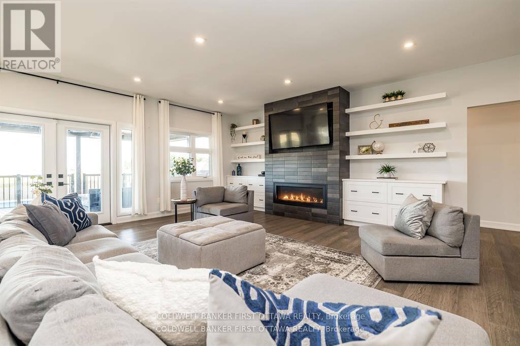 Family room with access to backyard