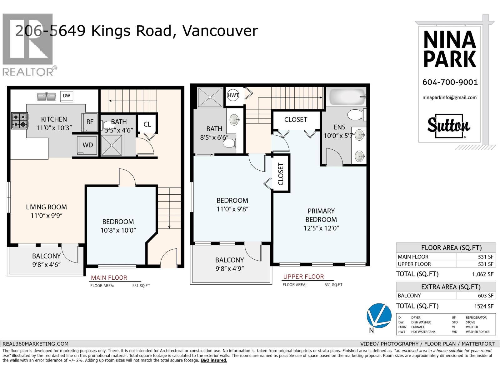 206 5649 KINGS ROAD, Vancouver