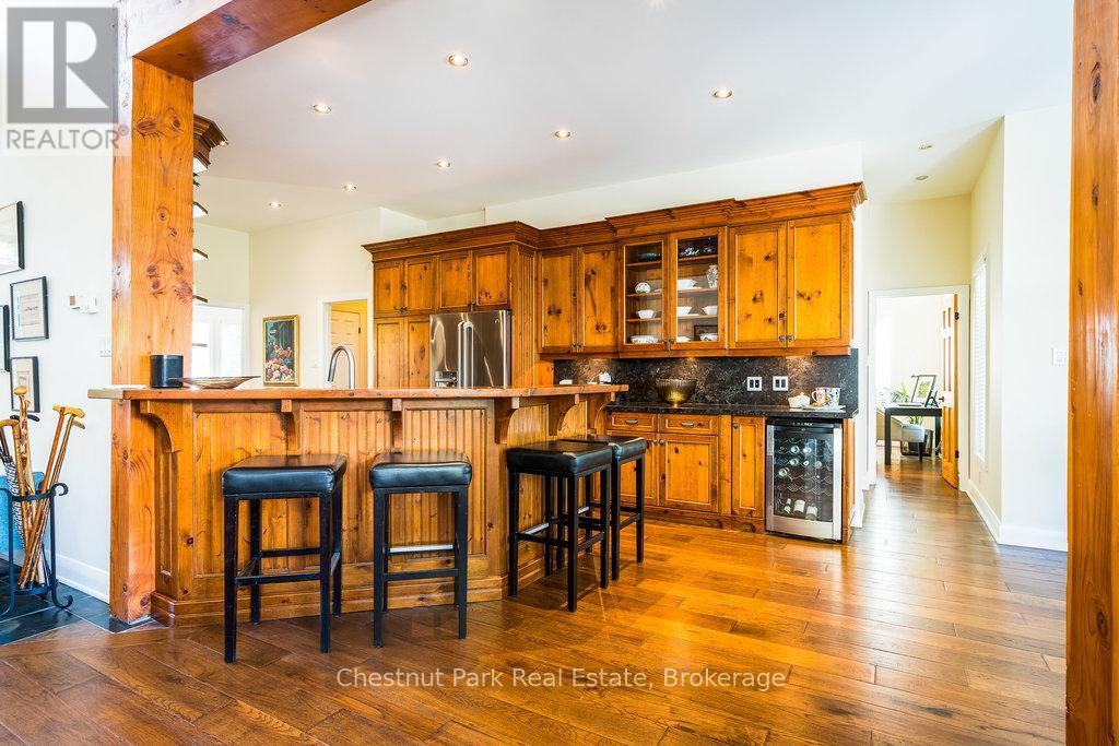 Open floor plan gourmet kitchen
