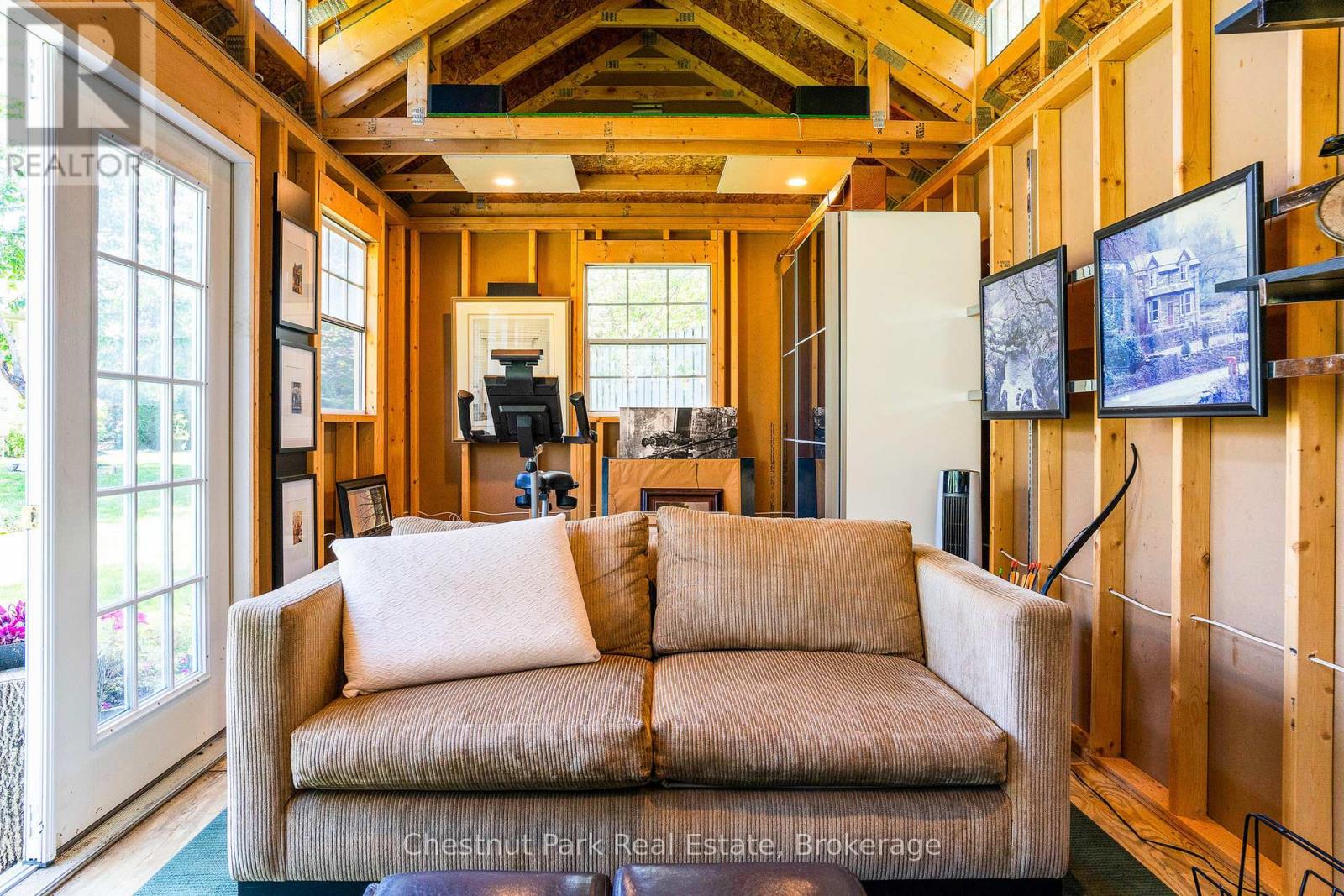 View inside the studio