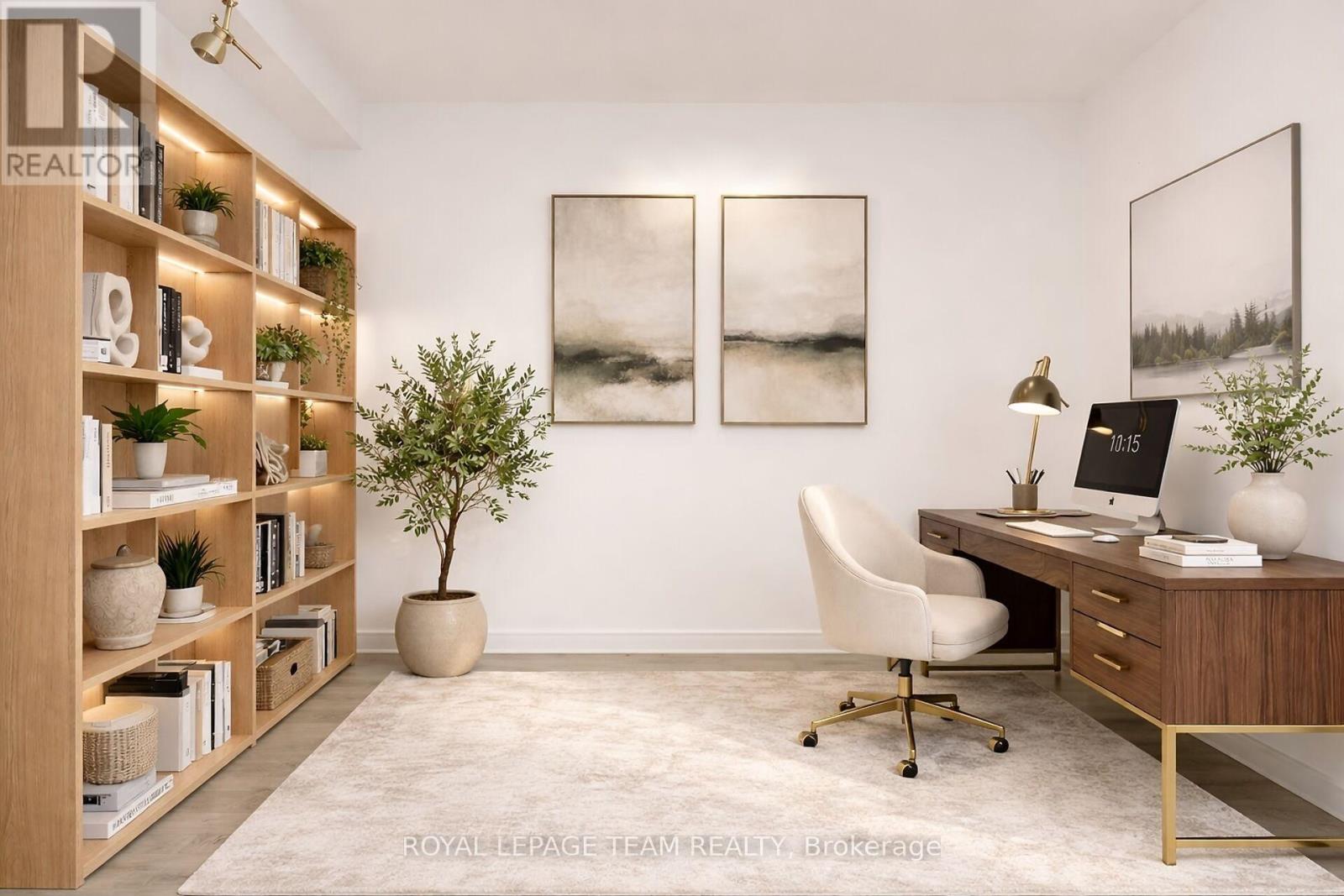 Vitually staged office