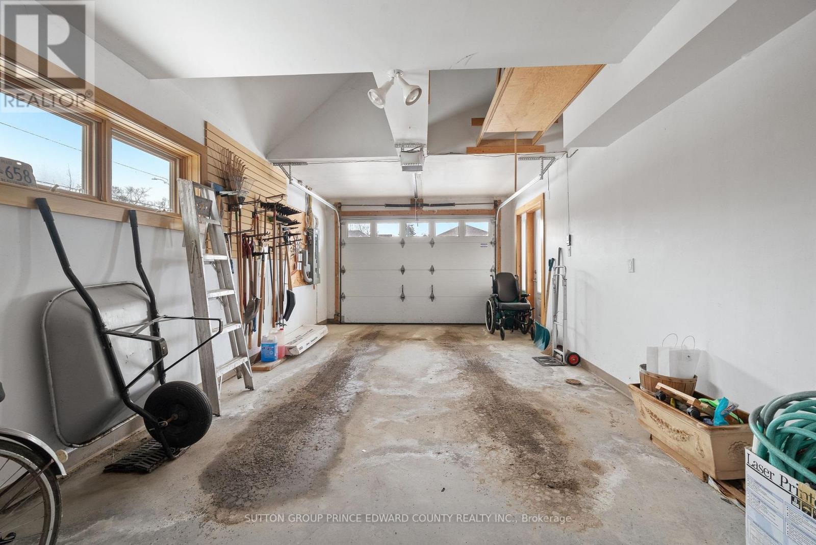 Double length attached single garage