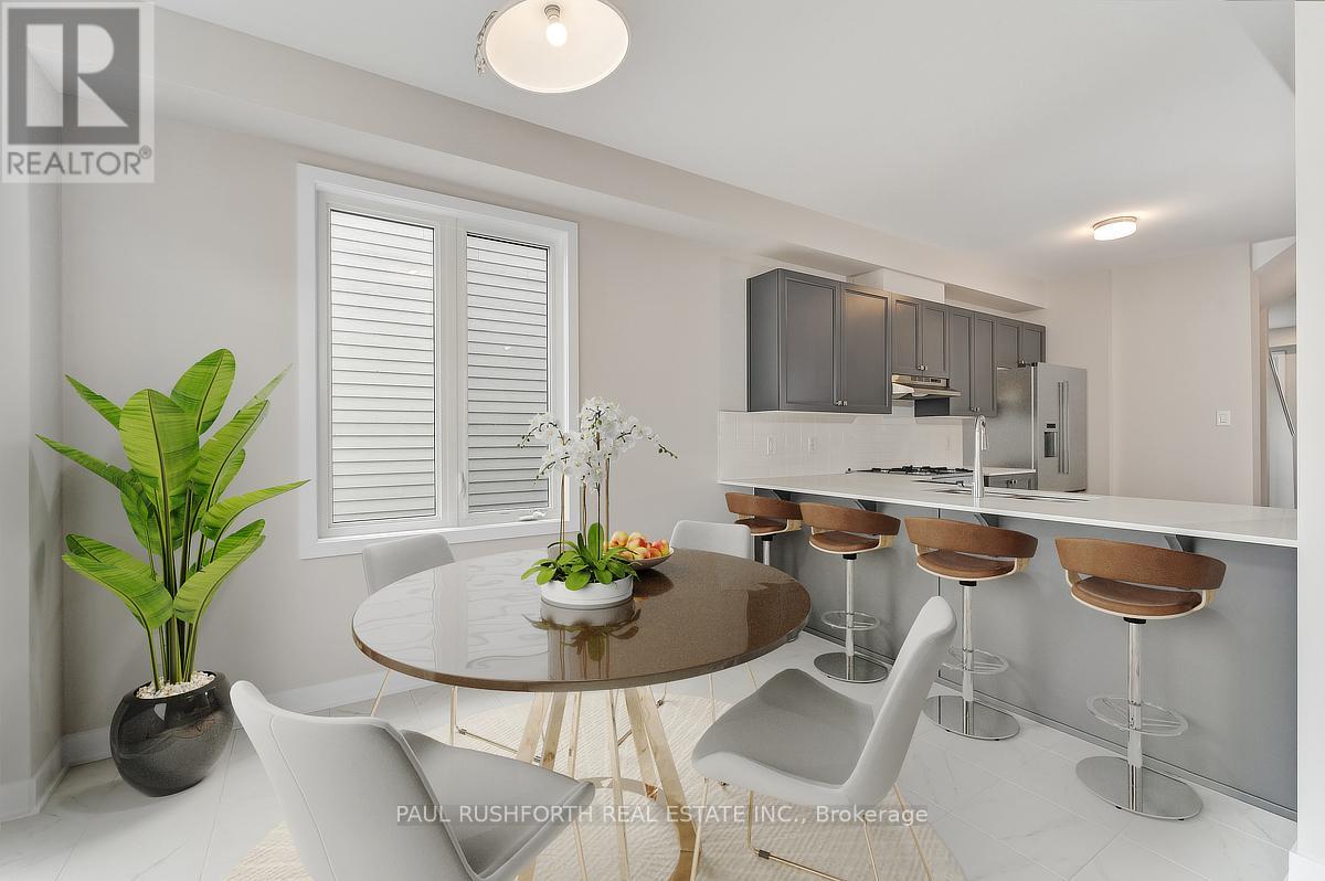 Virtually Staged Kitchen Eating Area