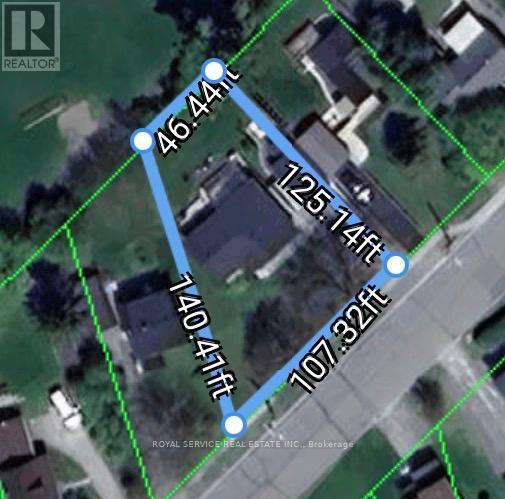 Approximate lot line