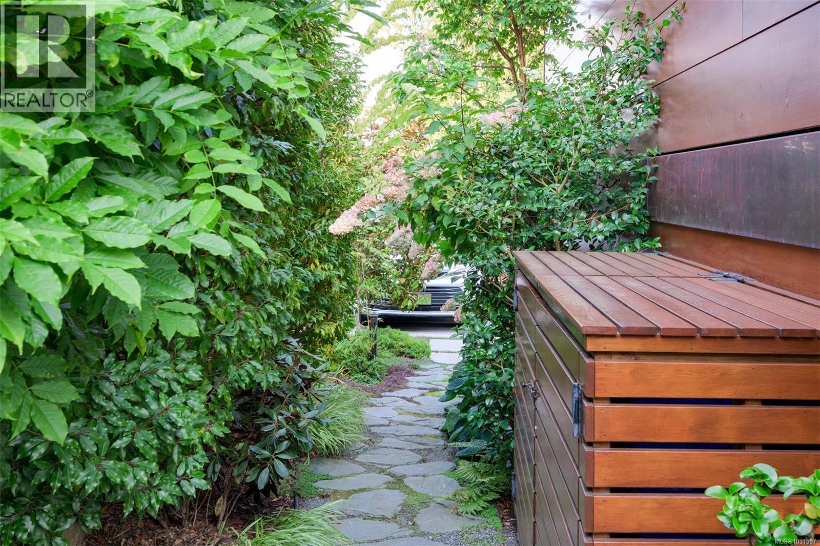 Custom garbage enclosure.