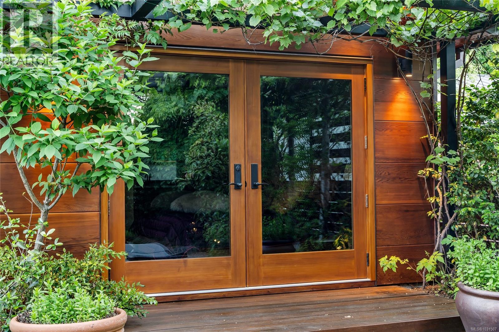 Custom Oversized Solid Cedar French Doors.