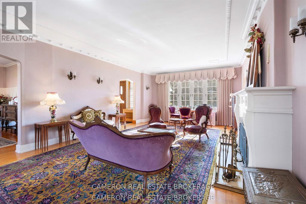 Lovely bright living room with hardwood floors