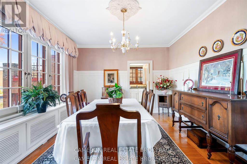 Formal dining room overlooking 100'x264' lot