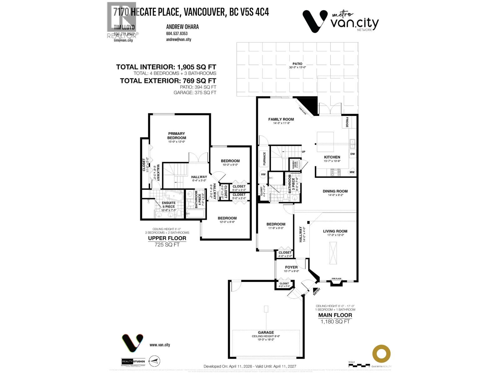 7170 HECATE PLACE, Vancouver