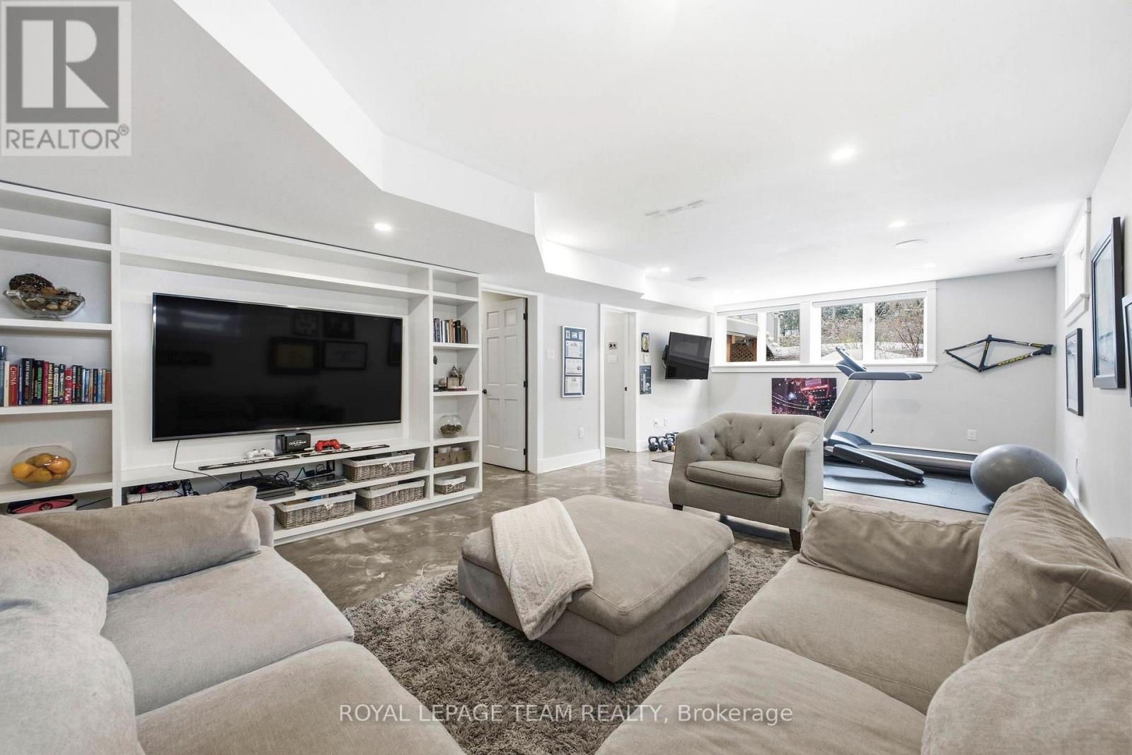 Lower level rec room