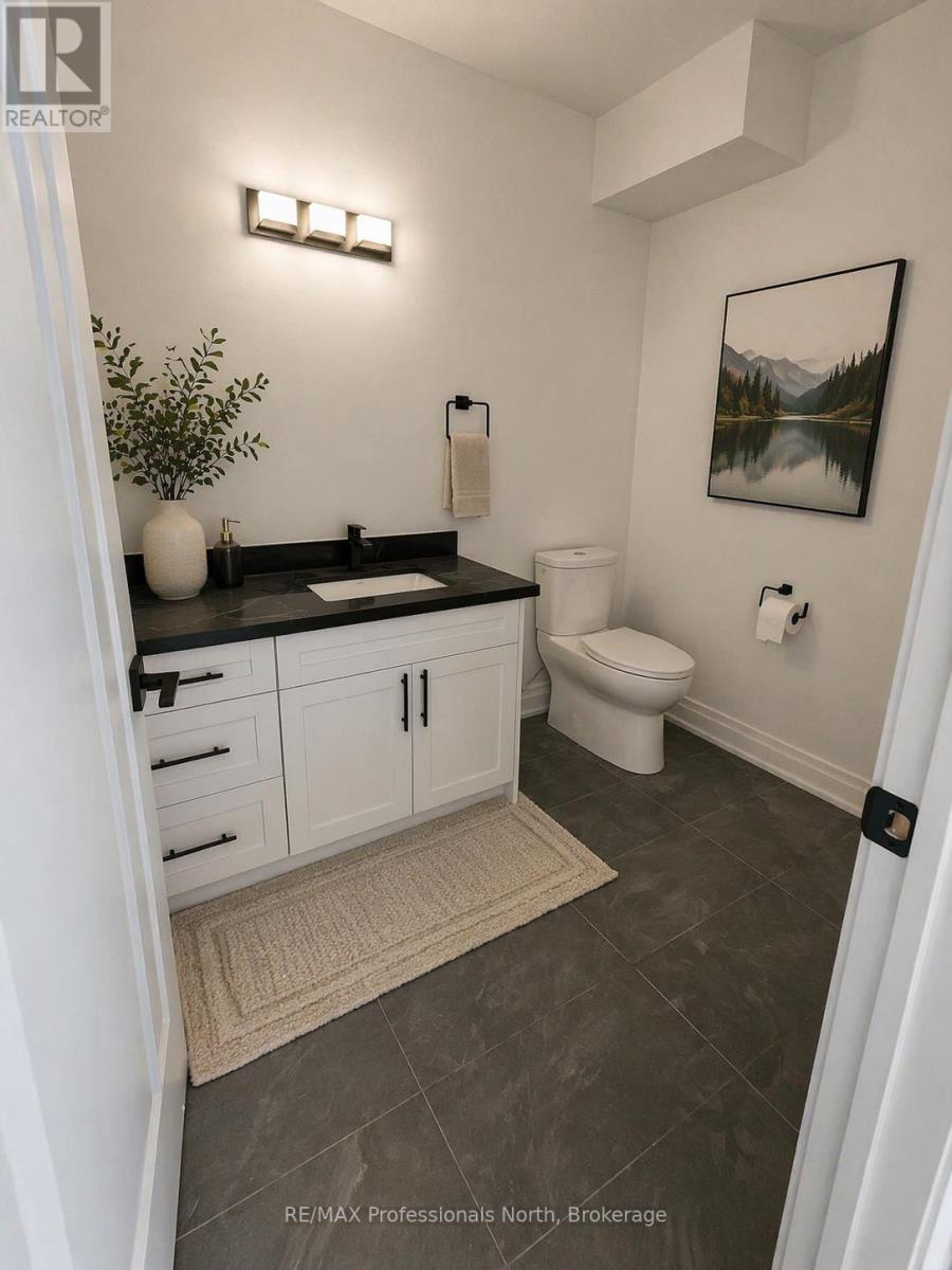 virtually staged lower bathroom