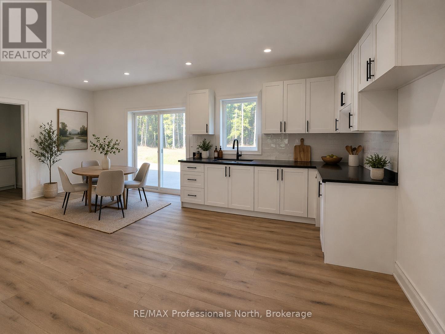 virtually staged lower apartment