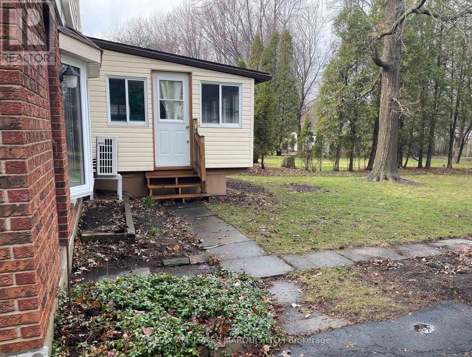 Side view of sunroom
