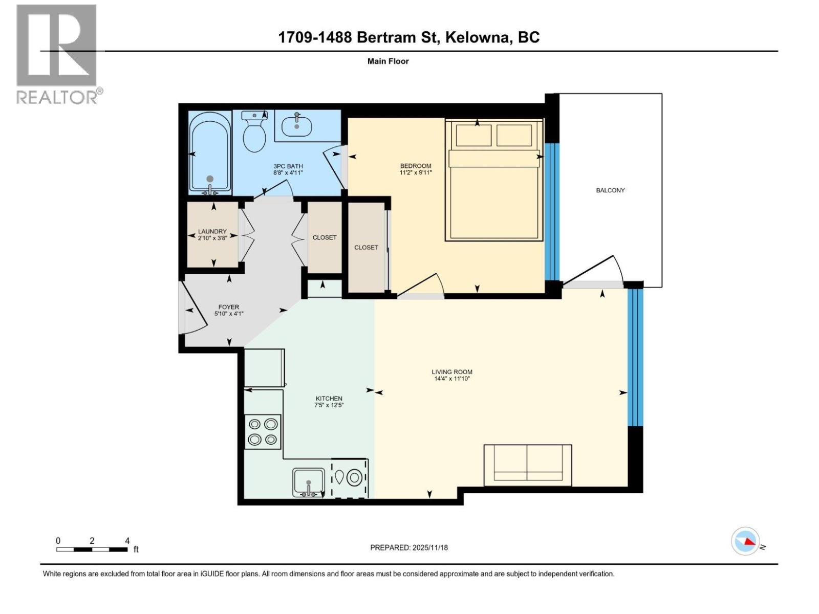 #1709 1488 Bertram Street Unit# 1709 - 42