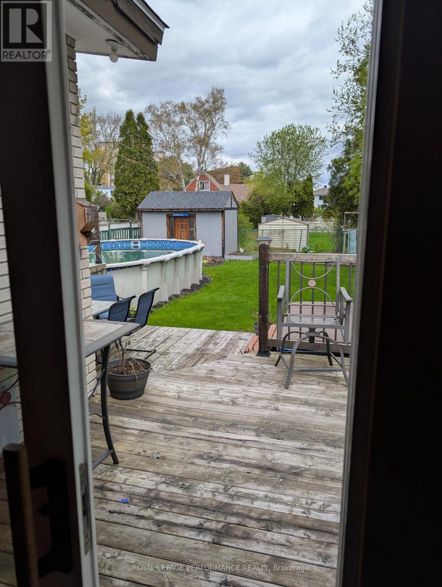 Walkout to the rear Deck and swimming pool area
