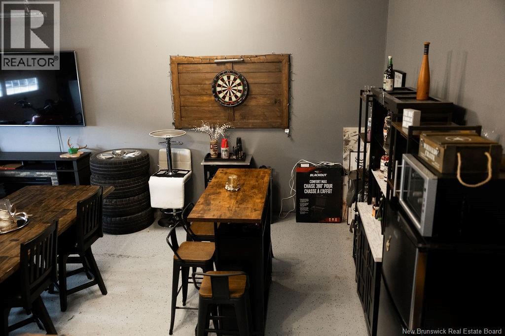 Garage set up as bar