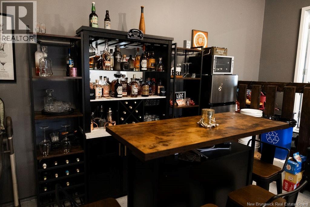 Garage set up as bar