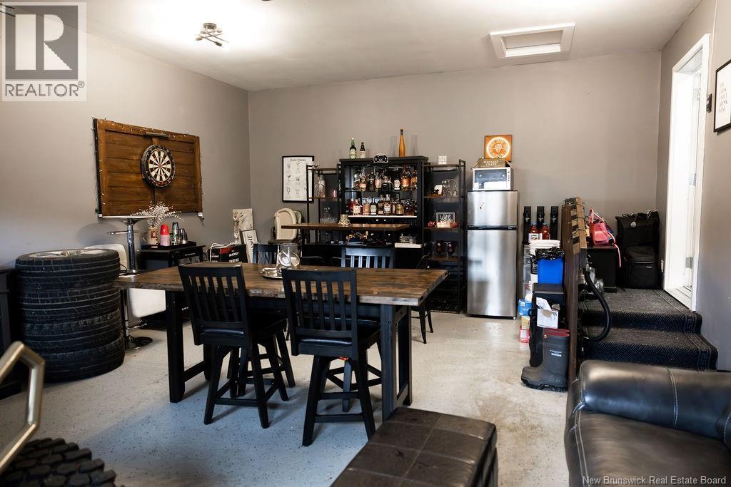 Garage set up as bar