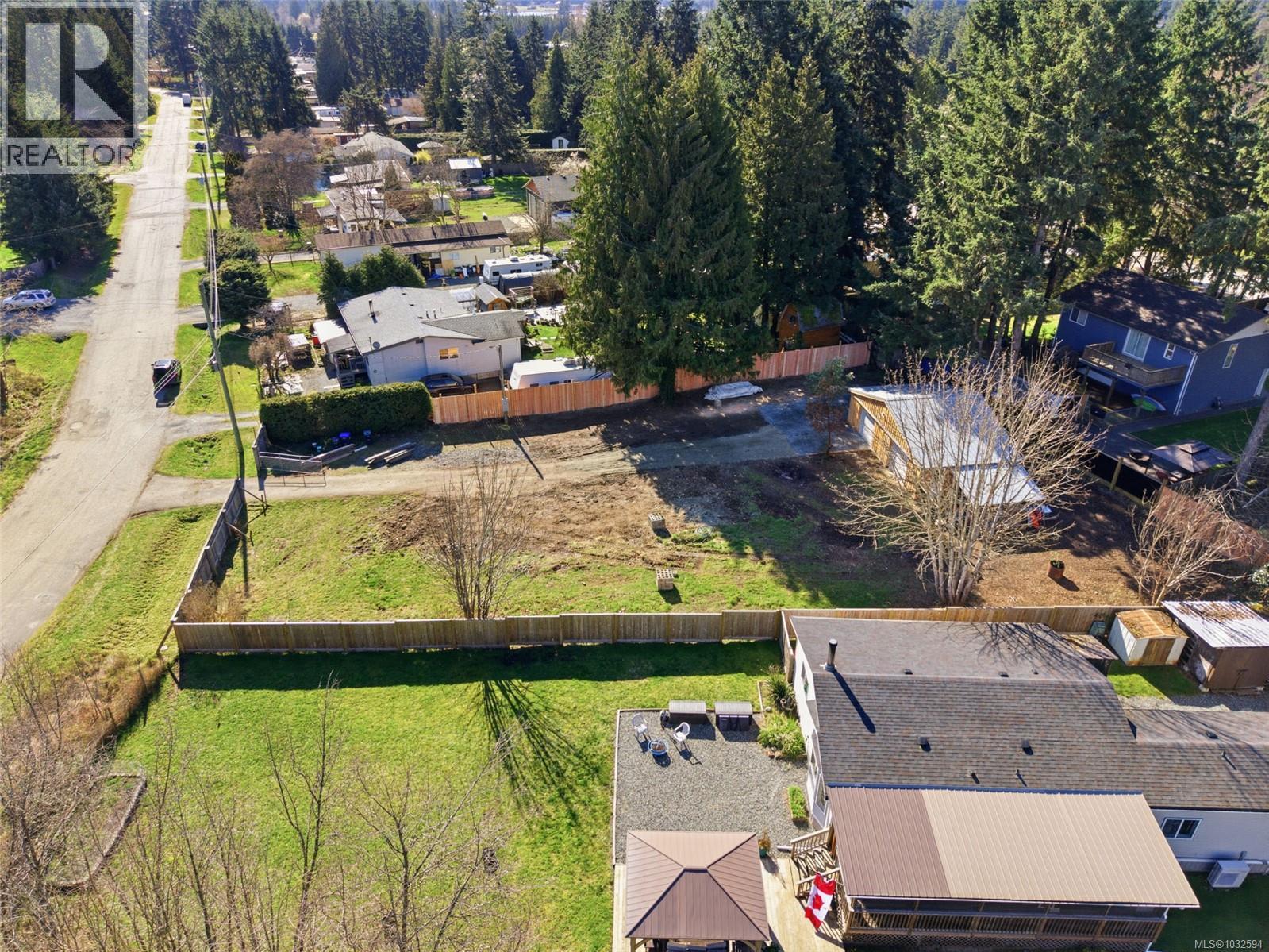 View from above - fairly flat and fully fenced