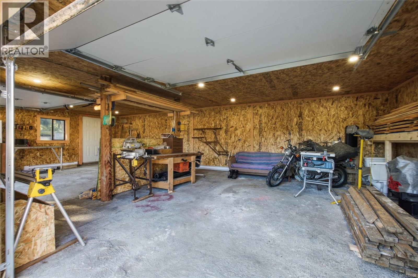 Inside 720 sq foot workshop/garage