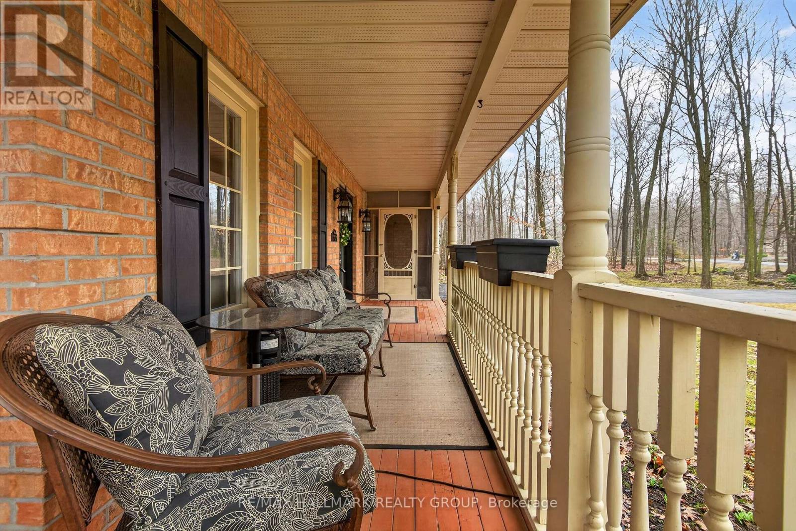 Covered front porch