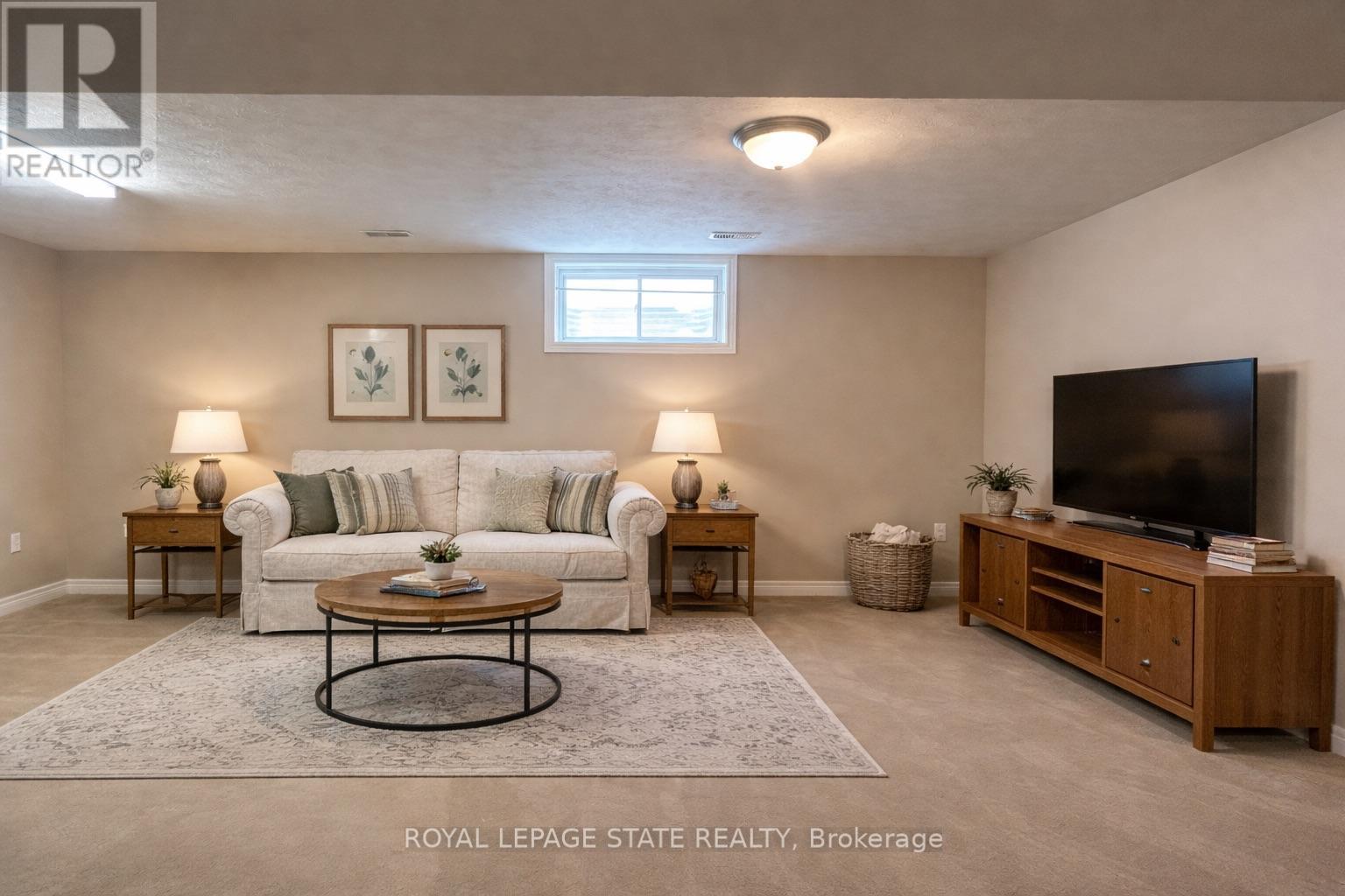 Virtually staged basement