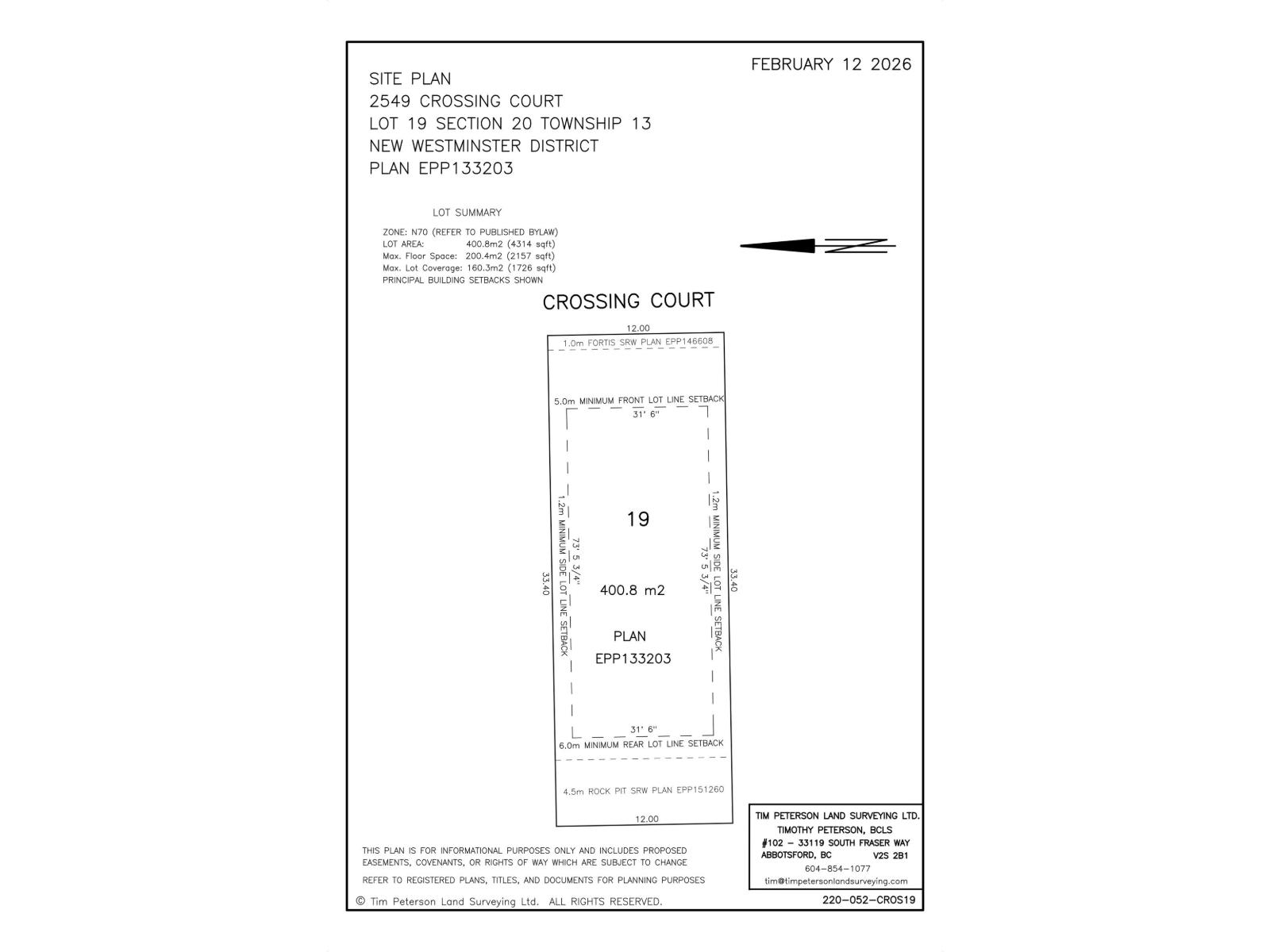 2549 CROSSING COURT