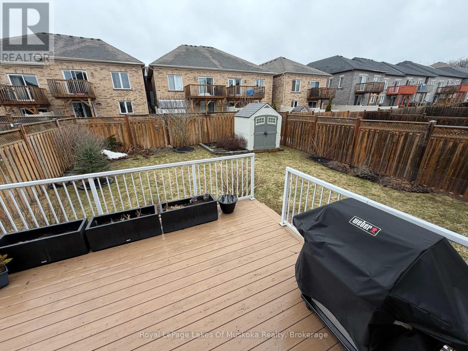 private fenced in backyard