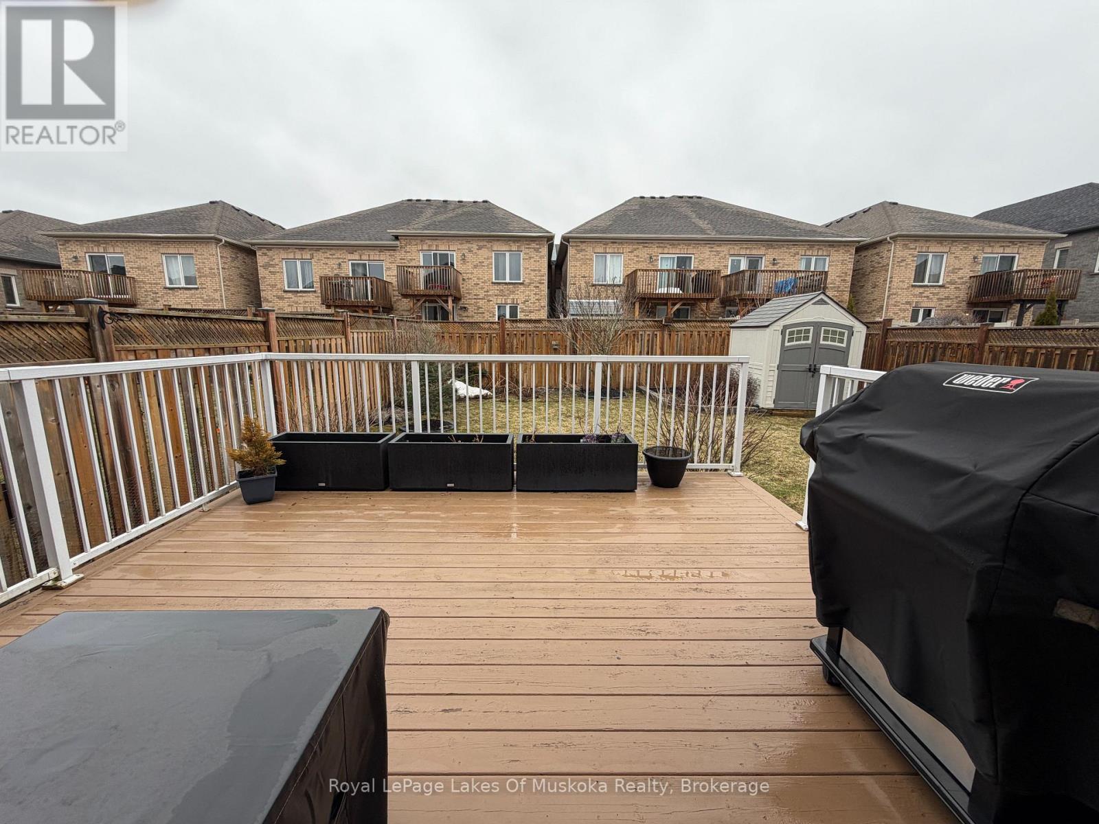 Large wooden deck for entertaining