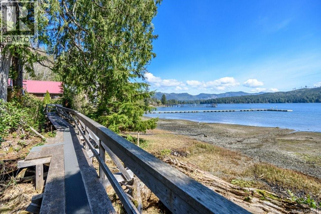 Boardwalk in front of residence.