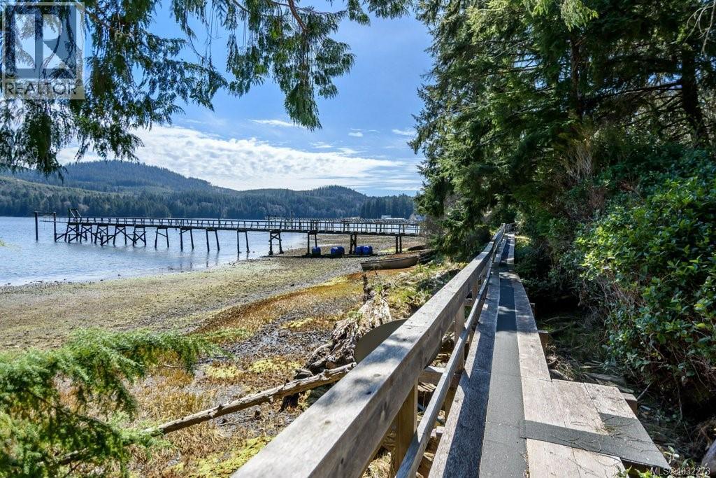 Boardwalk in front of residence.