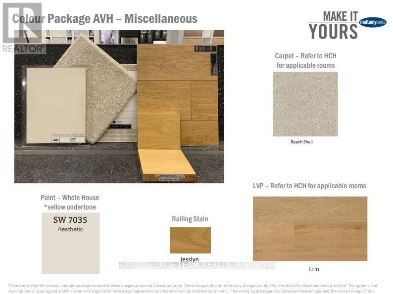 Finishes/Colour package