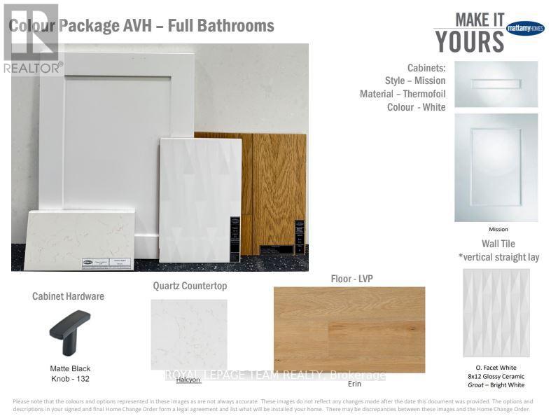 Finishes/Colour package