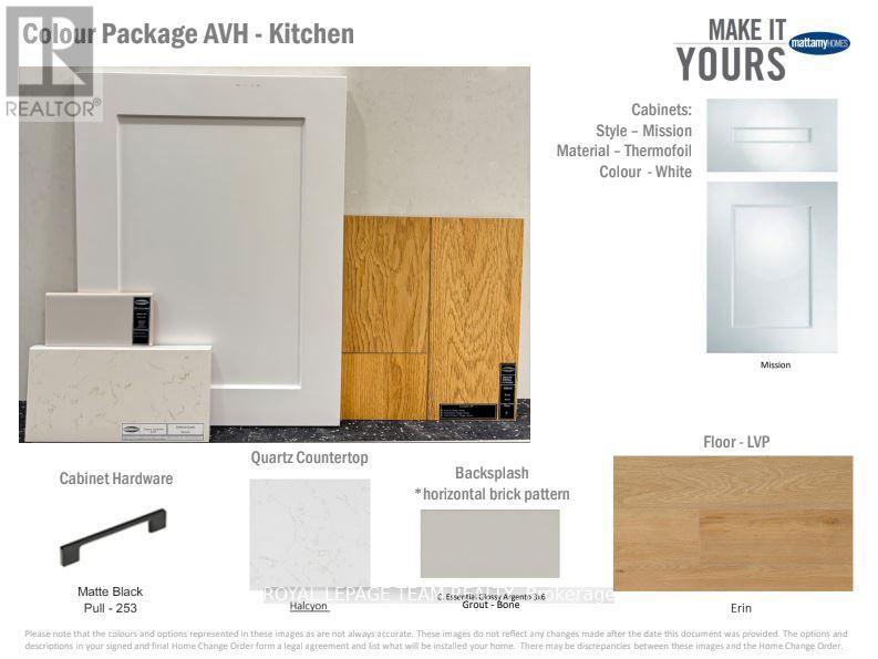 Finishes/Colour package