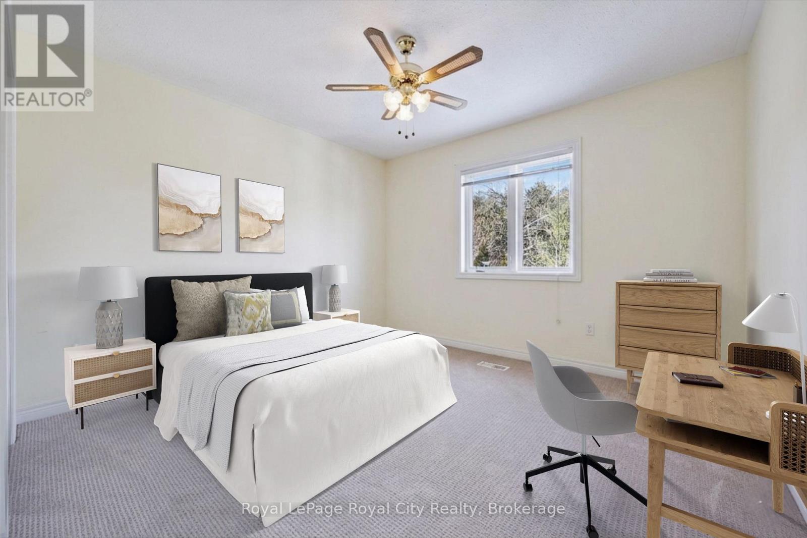 Virtually staged Spare bedroom,loft