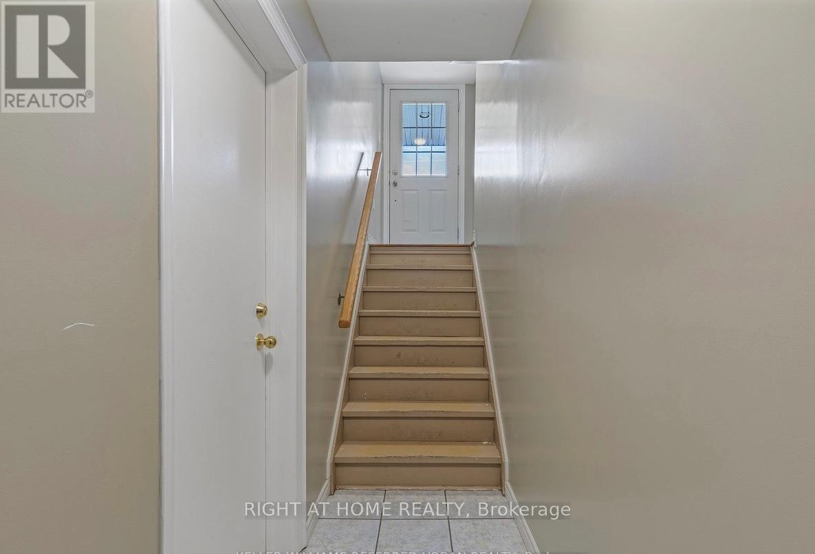 Steps down to Lower level suite