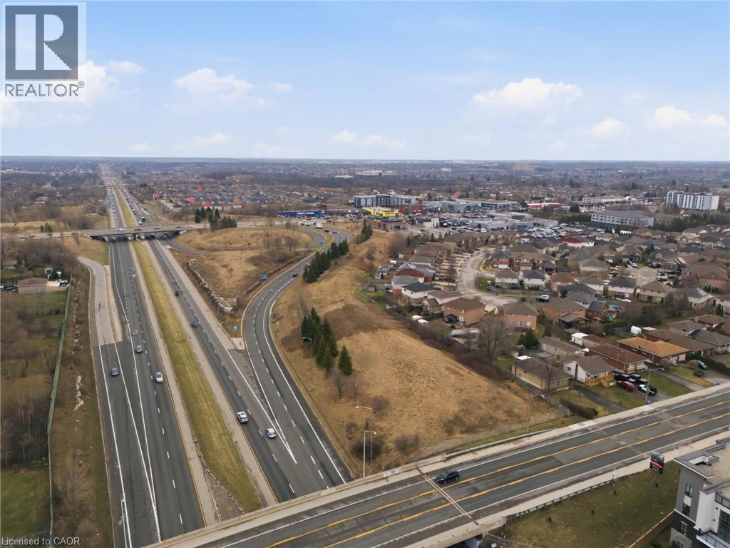 Aerial view of a highway
