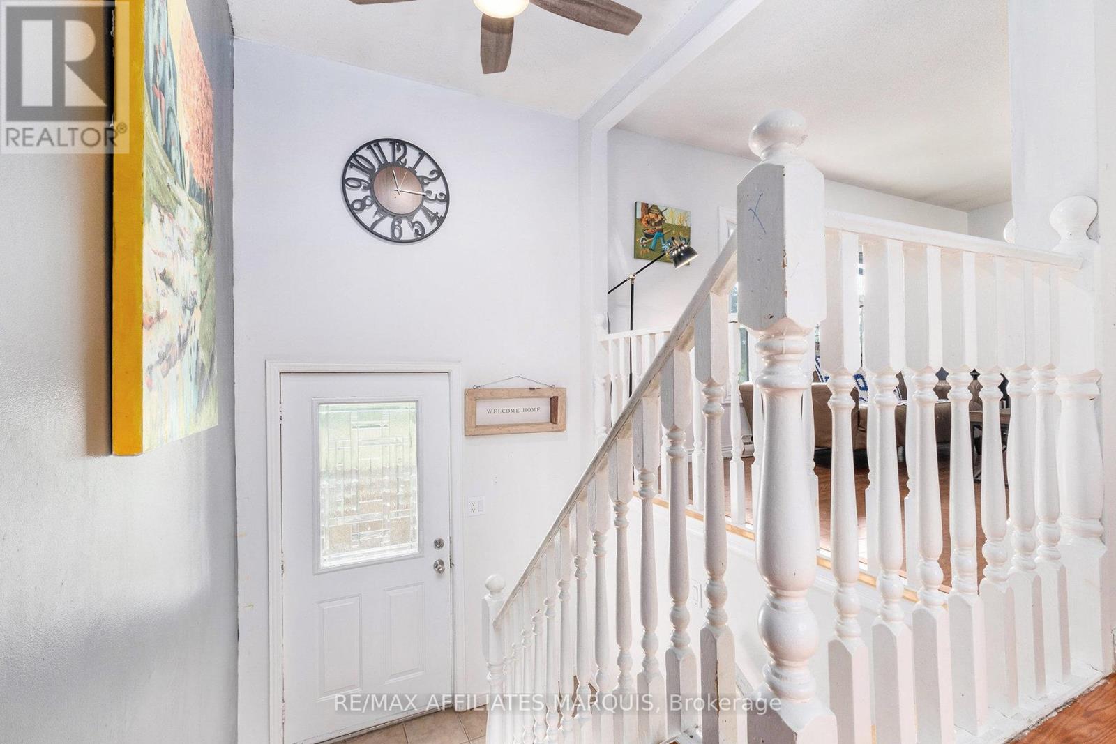 Bright split-level entry