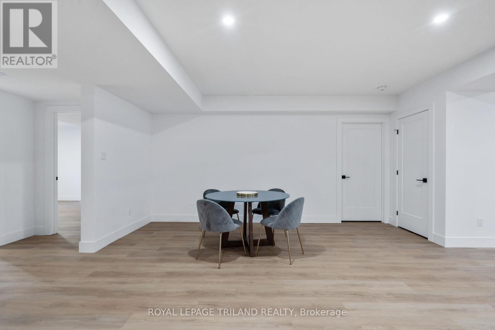 Basement virtually staged