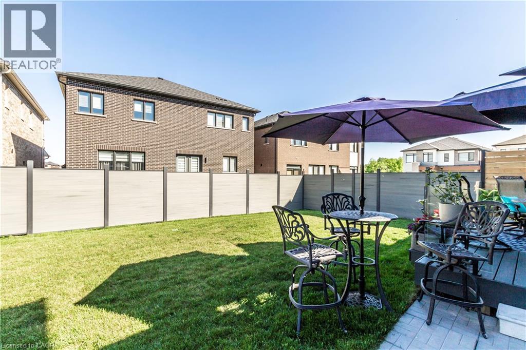 View of fenced backyard