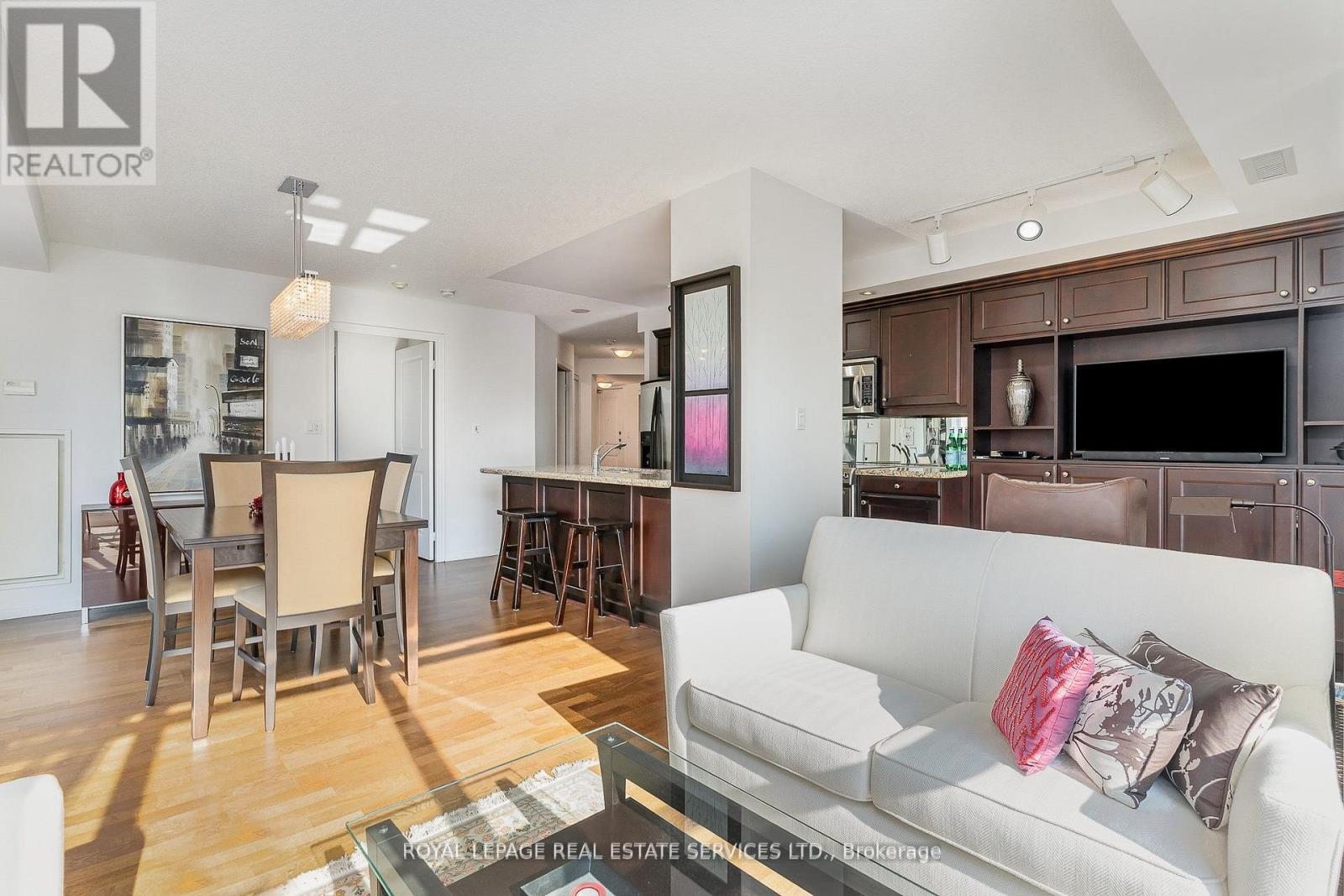 Open Concept Living & Dining Areas