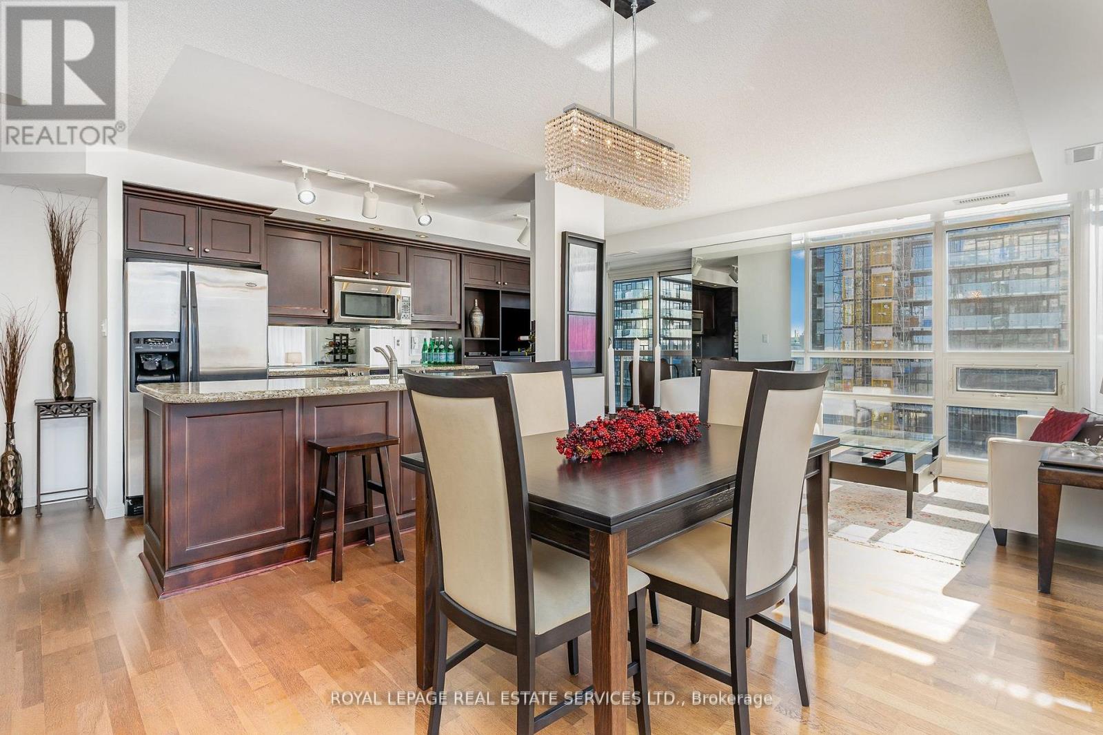 Open Concept Living & Dining Areas