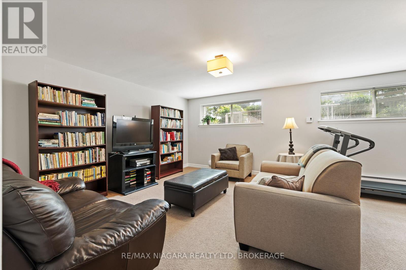 Rec room in basement