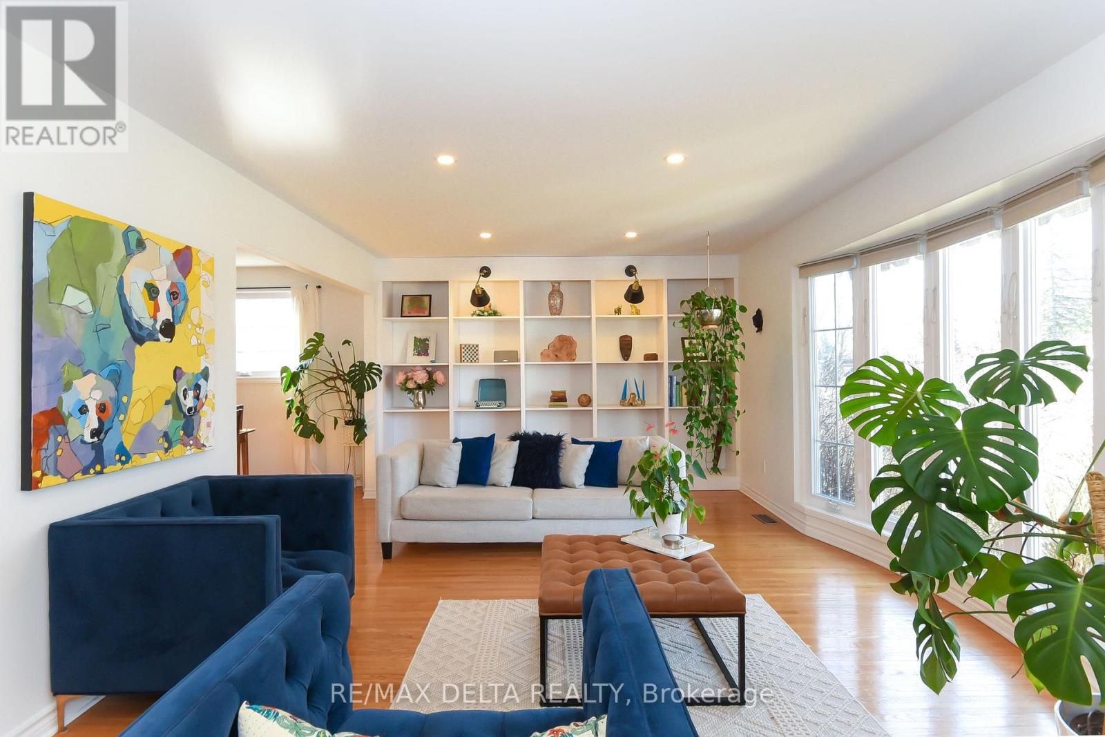 Built-in Shelving with Large Window