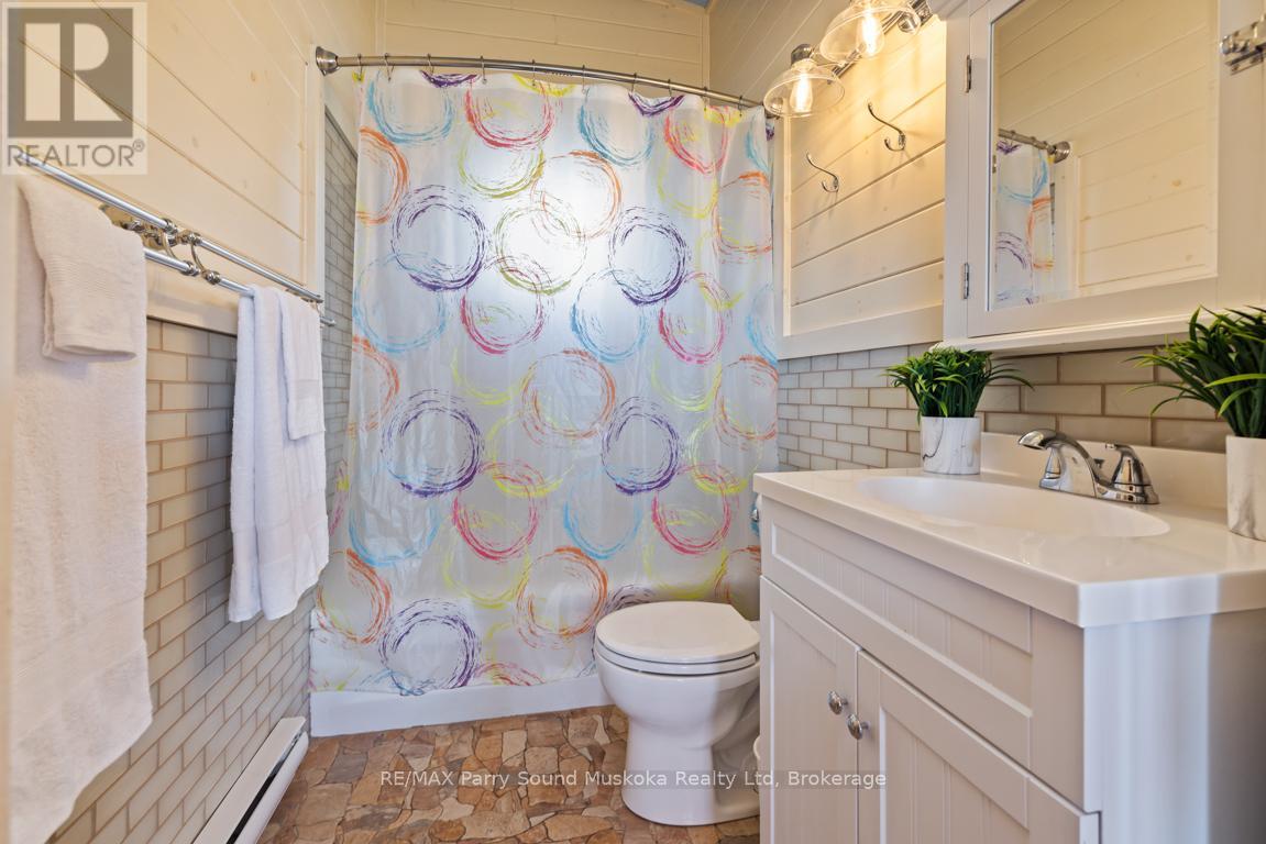 Updated four piece bath with heated floors